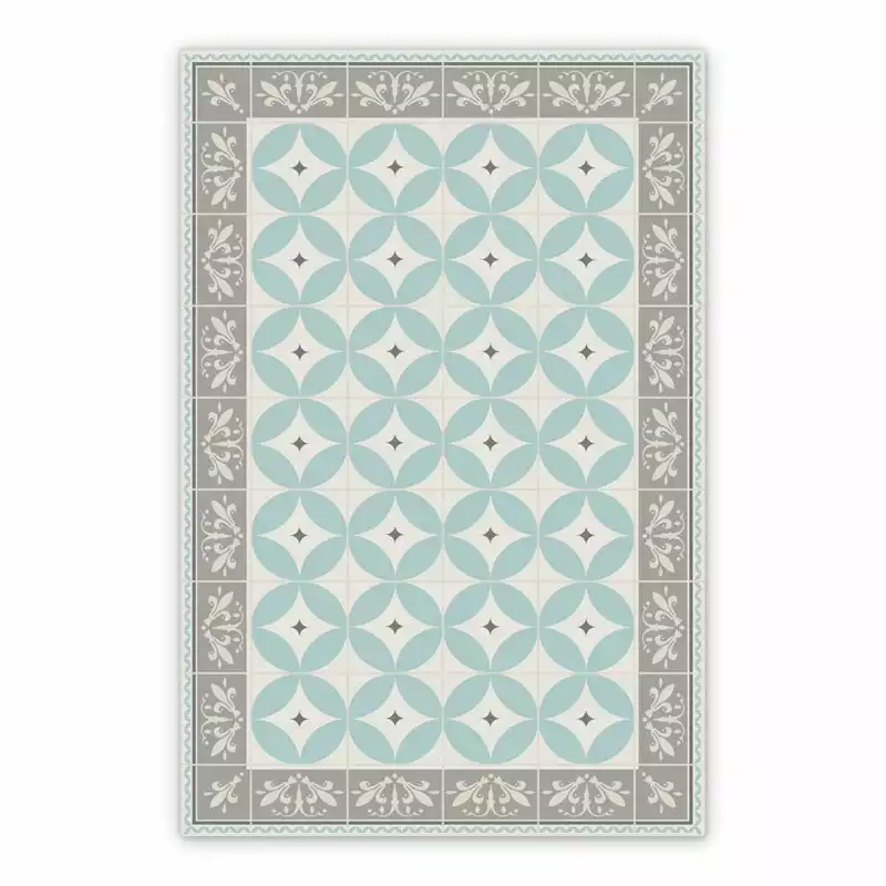 Mata winylowa wzór patchwork geometryczny