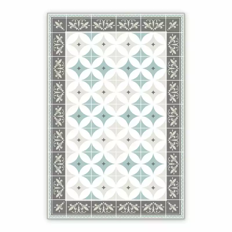 Mata winylowa pastelowe kafelki azulejos