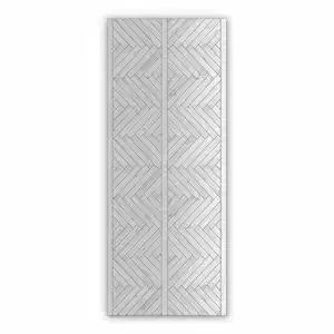 Mata winylowa drewniana wzór w jodełkę