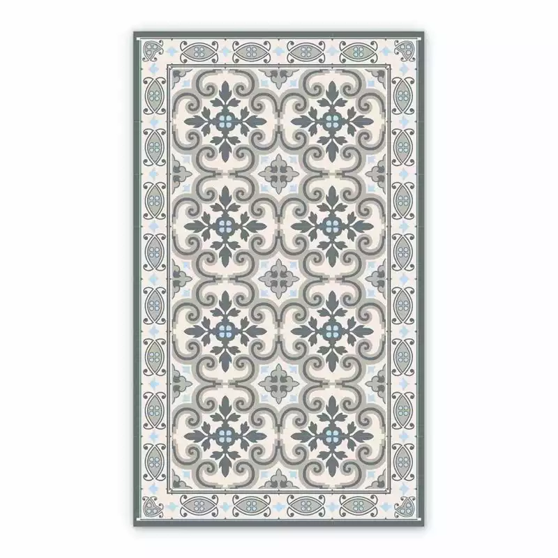 Dywan winylowy symetryczny wzór azulejos