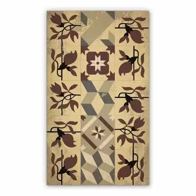 Dywan winylowy kwieciste azulejos