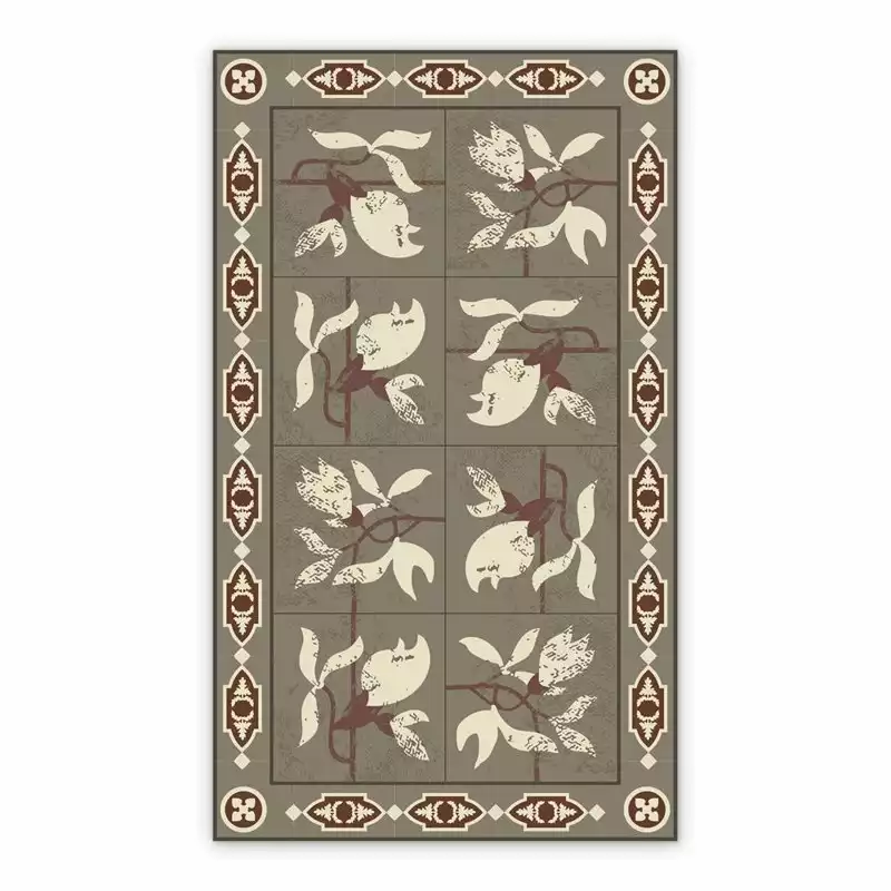 Dywan winylowy kwiaty azulejos