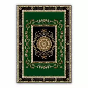 Dywan winylowy perski wzór zielony