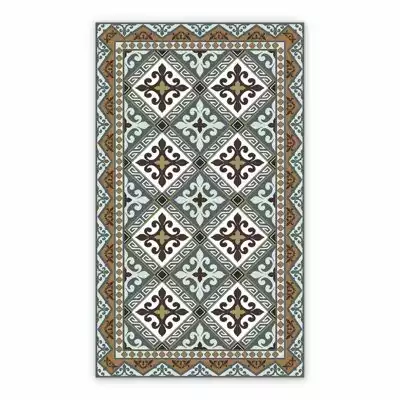 Dywan winylowy azulejos kwiaty