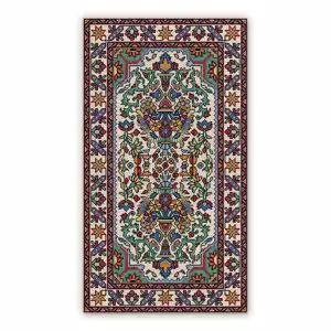 Mata winylowa pstrokaty abstrakcja roślinność