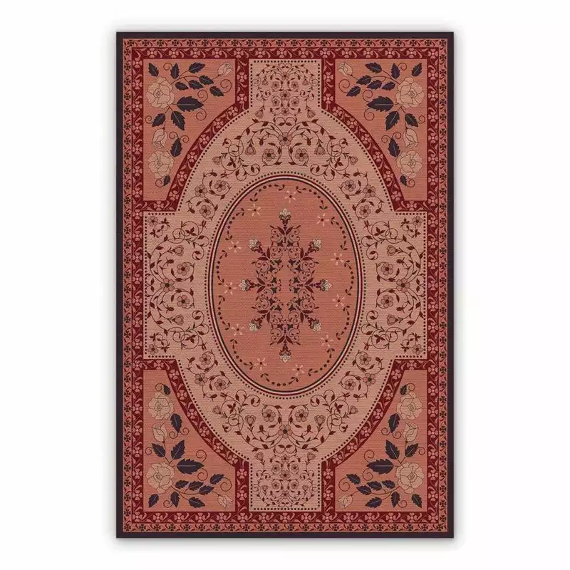 Mata winylowa ornamenty roślinność kwiaty