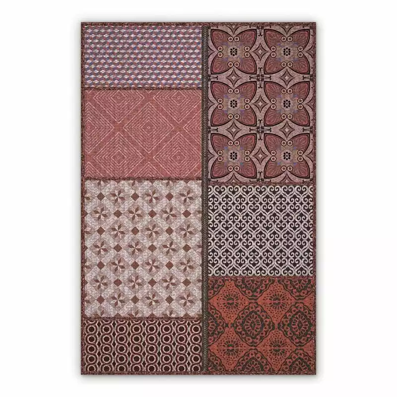 Mata winylowa Patchwork kwiaty