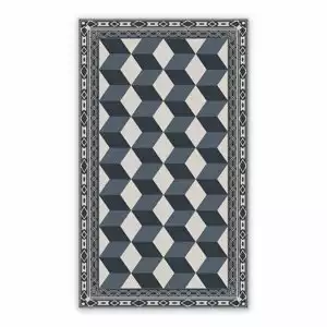 Mata winylowa kwadraty geometryczne 3D