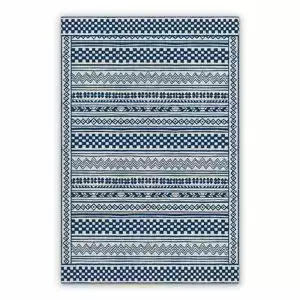 Mata winylowa geometryczne paski kratka