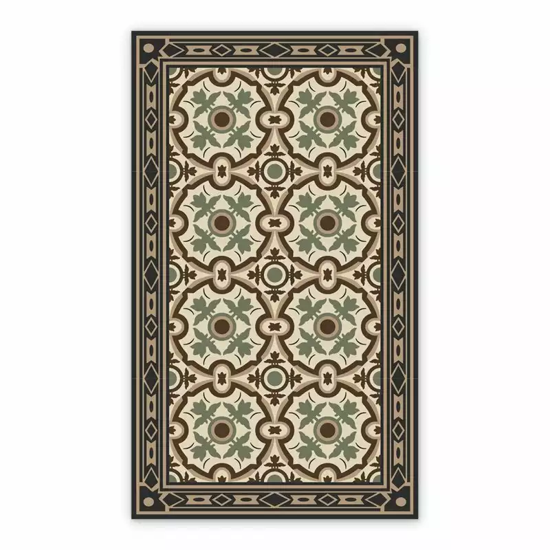 Dywan winylowy Ciemne kafelki azulejos